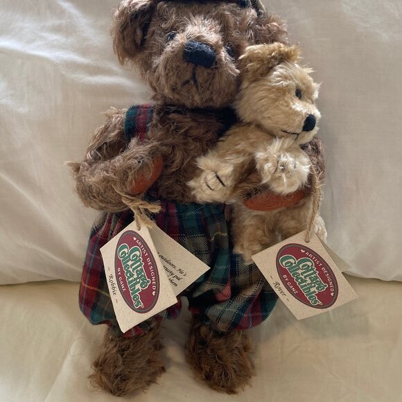 Ganz Cottage Collectibles Mohair Bear Robbie with Rover 1996 Artist MARY HOLSTAD - Picture 7 of 10